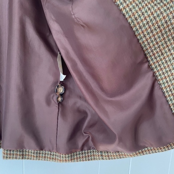 Alia Petites houndstooth wool blend lined jacket size 14P excellent condition - Picture 6 of 12